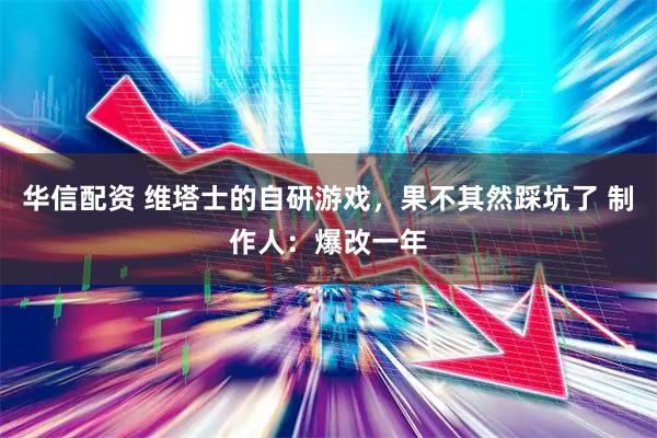 华信配资 维塔士的自研游戏，果不其然踩坑了 制作人：爆改一年