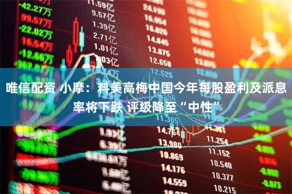 唯信配资 小摩：料美高梅中国今年每股盈利及派息率将下跌 评级降至“中性”